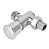 Yanıp Sönen Vana G1/2 Çinko Alaşımı Manuel Elle Basmalı Gecikmeli Dayanıklı Parlak Yüzey Elle Basmalı