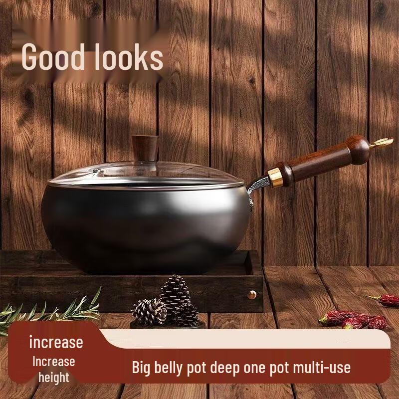 Zhi Shi Maifan Stone Non-stick Refined Iron Wok