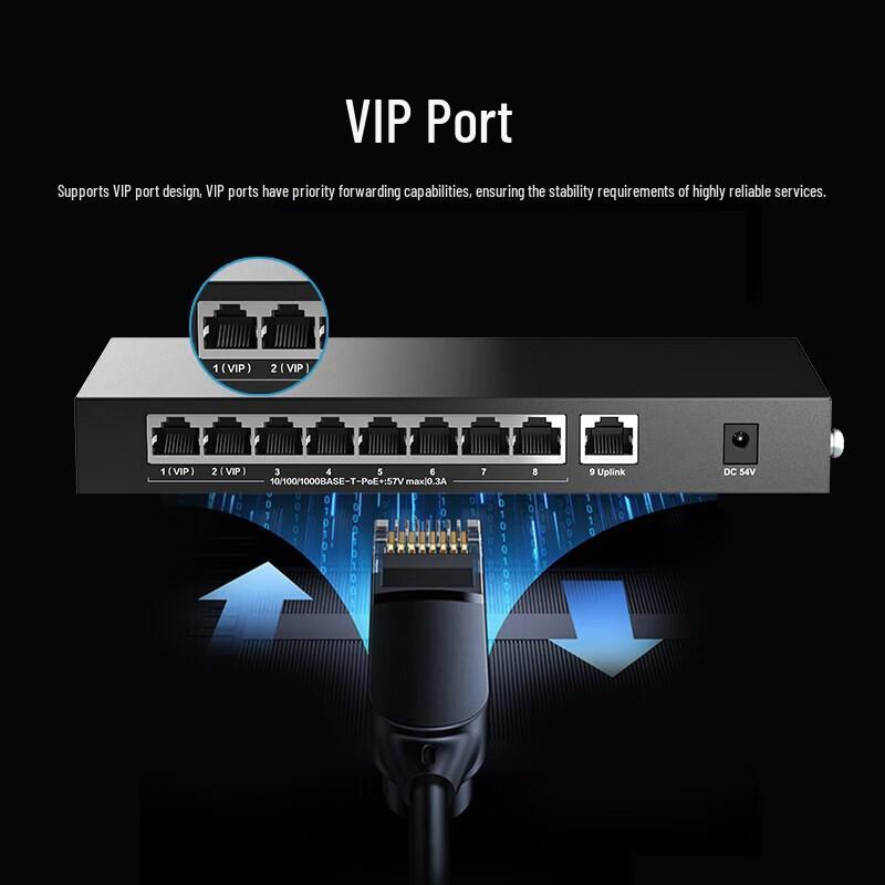 H3C 9-Port Gigabit PoE Switch