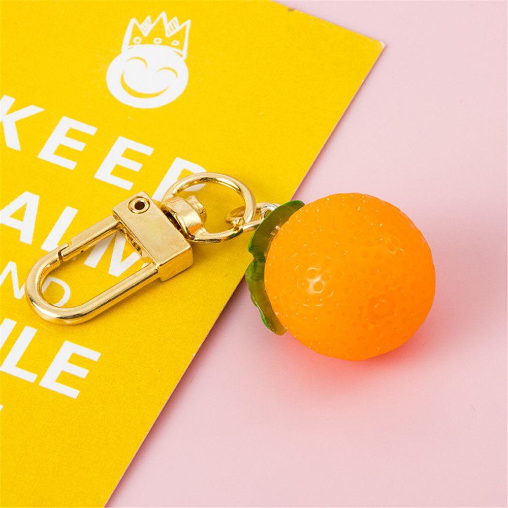 

Girls Jewelry Cute Keychain Accessories Keychains Handbag Pendant Simulation Fruit orange