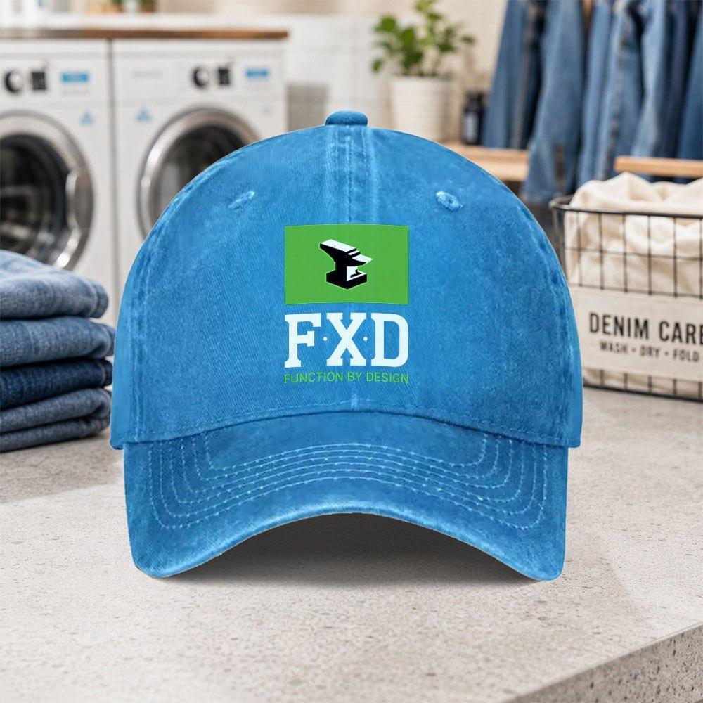 FXD Washed Baseball Cap Adjustable Lightweight Duckbill Hat for Parties Gatherings Fashion Outdoor