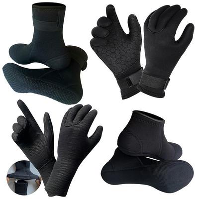 Superelastische Neopren-Tauchhandschuhe, 3-5 mm, Verschleißfest, Rutschfest, Kältefest, Warme Winter-Schwimm-Schnorchelhandschuhe