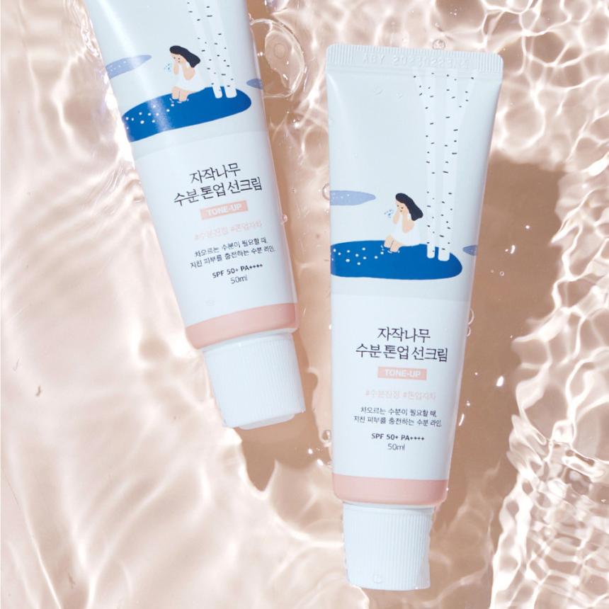 ROUND LAB Birch Juice Moisturizing Tone-Up Sun Cream 50ml 1+1 Set