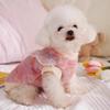 Pull Tricoté pour Chien avec Bordure en Dentelle Vêtements Chauds Automne Hiver pour Petits Chiens Teddy Bichon Spitz Pomeranian Gilet Confortable pour Animaux de Compagnie pour un Usage Quotidien
