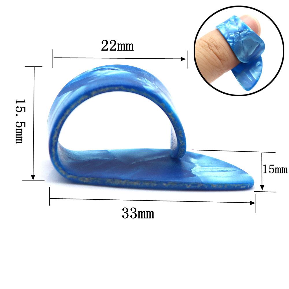50Pcs100Pcs Celluloid Guitar Thumb Finger Picks Thumb Picks Finger Picks Flat Thumb Picks Color Random