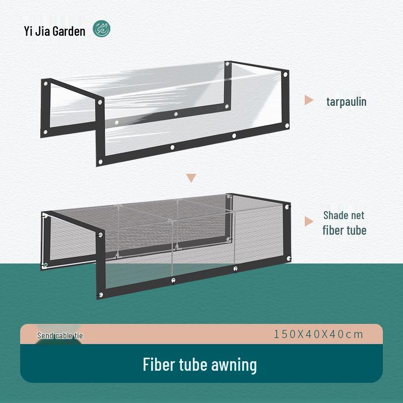 All-Weather Balcony Sunshade & Greenhouse Set for Heat Insulation and Rain Protection