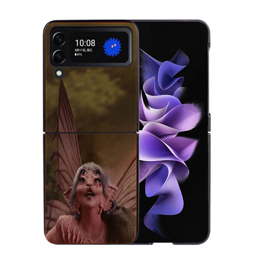Melanie Martinez Phone Case For Samsung Z Flip 7 6 5G Galaxy Z Flip4 Z Flip5 Z Flip3 Coque Black Hard PC Shell Protective Cover