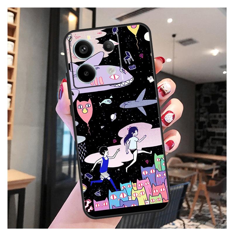 Omori Case For Xiaomi Redmi 12 13 C 9C 10C Redmi Note 13 Pro 9 10 11 12 9S 10S 11S 12S Back Cover