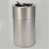 GNF Round Flip Lid Stainless Steel Commercial Trash Can, 95L