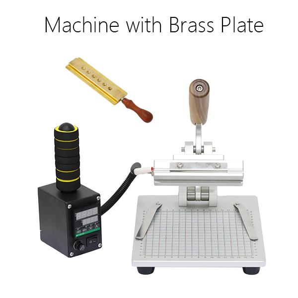

ZONESUN ZS-90ZM Manual Hot Foil Stamping Machine for Leather & PVC Crafts 220 volts Machine with Brass Plate