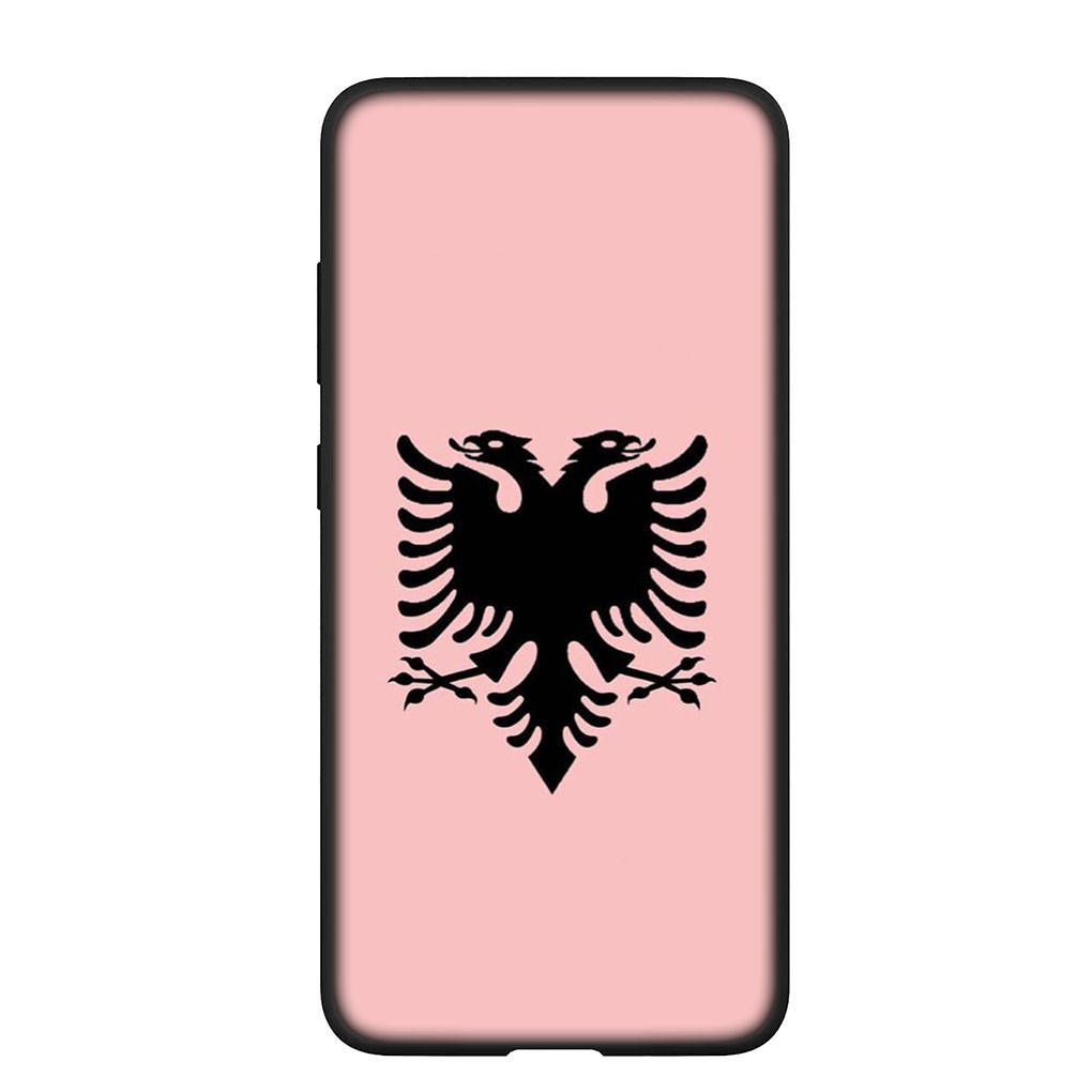 Phone Case for Samsung Galaxy S25 S24 S23 iPhone 16 15 Xiaomi Redmi Note 14 13 12 16E X 8 11 Pro Max OPPO Moto Huawei A15 Albania Albanians Flag Cover
