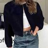 New Style Collar Coat with Large Pockets, Unisex Women's Jacket, Spring/Autumn Outerwear