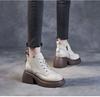 Fashion New Chelsea Boots for Women Patent Leather Wild Thick-heeled Boots Women's Short Boot Thick-soled High-heeled Women Boots 2025