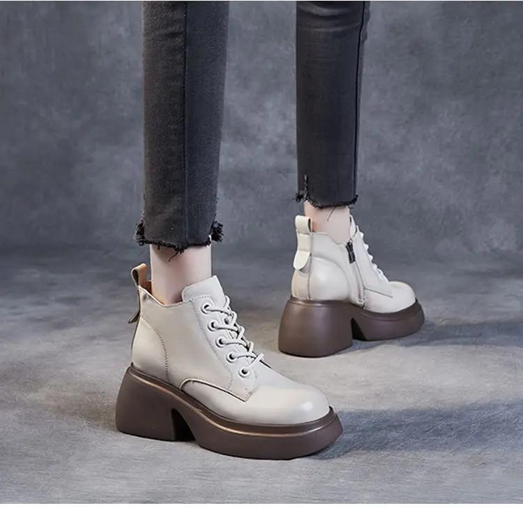 Fashion New Chelsea Boots for Women Patent Leather Wild Thick-heeled Boots Women's Short Boot Thick-soled High-heeled Women Boots 2025