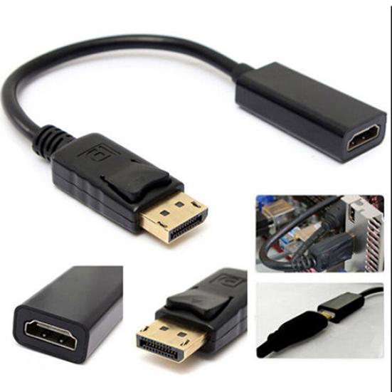 New DP Displayport HDMI-compatible Female Cable Male To Converter Adapter for PC HP/DELL