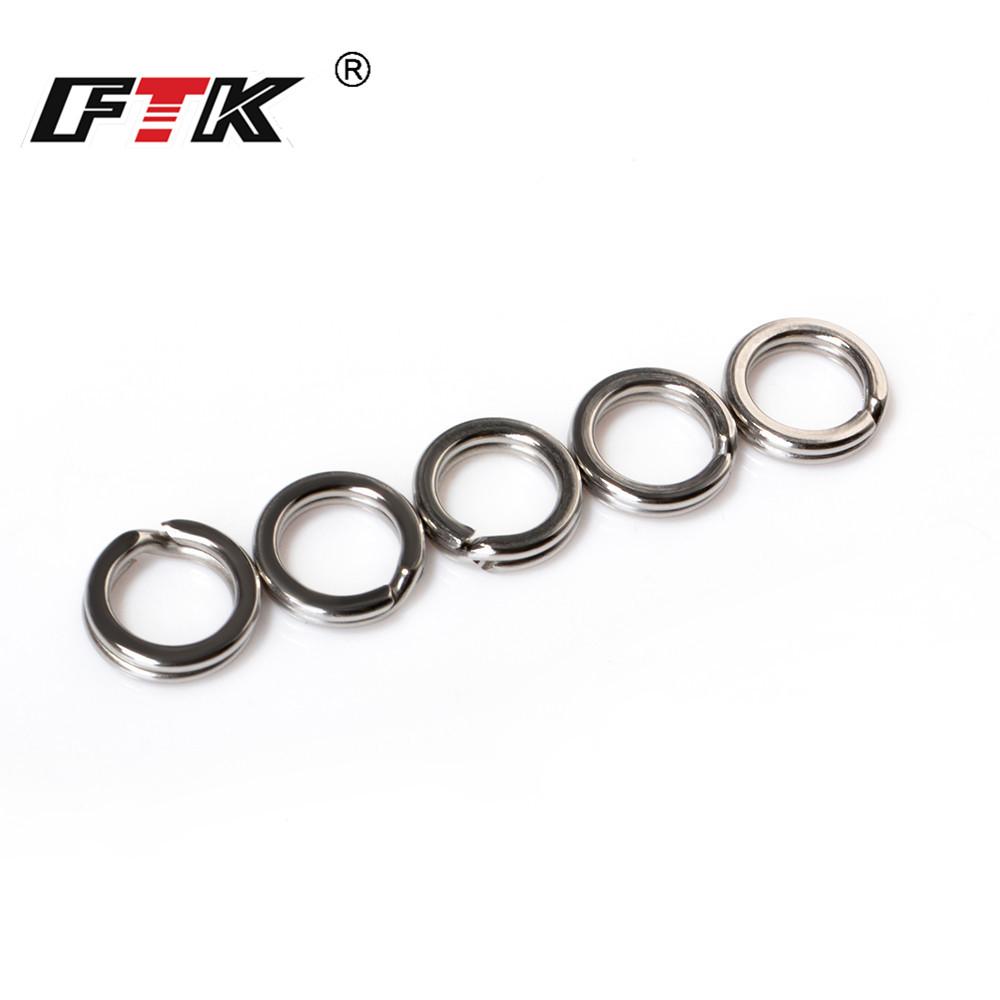 50PCS Parker Fishing Accessories Connector Pin Bearing Rolling Rotating Stainless Steel Snap Hook Lure Rotating Tackle