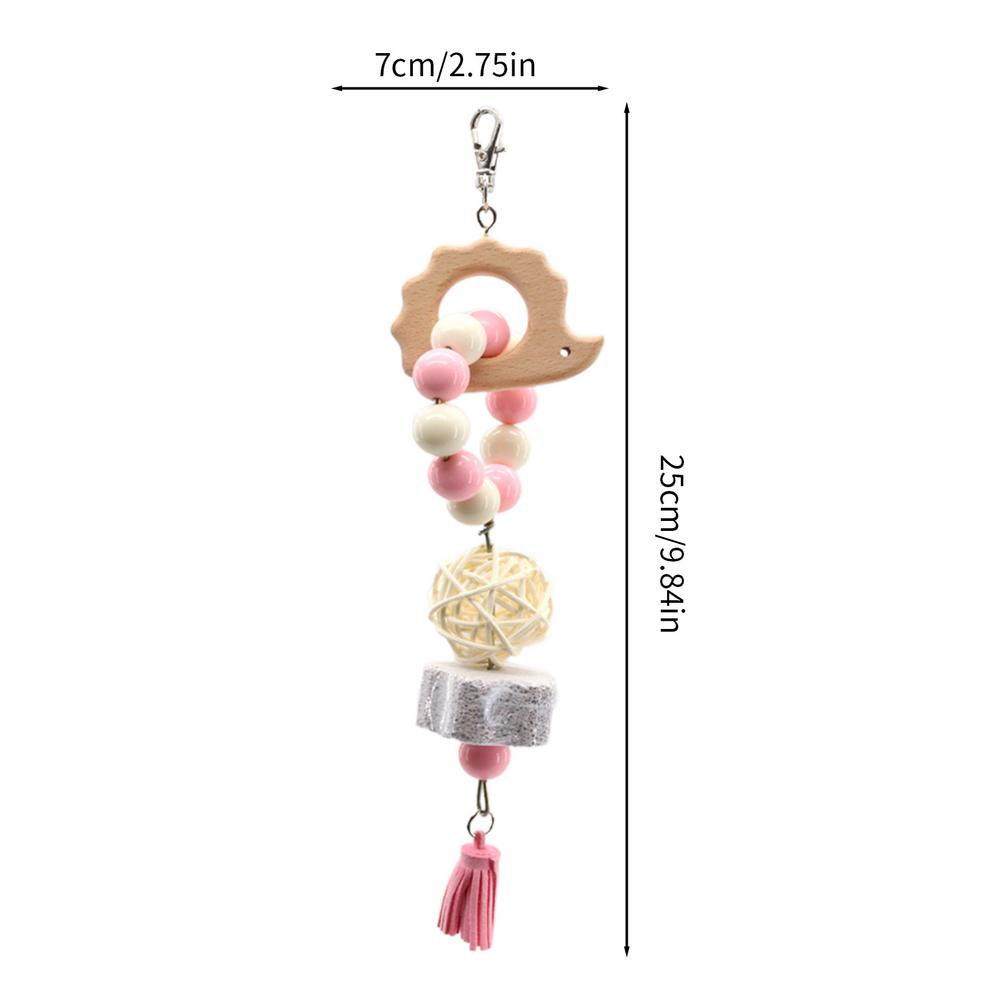 

Игрушки для африканского серого попугая Красочные жевательные игрушки для птиц Игрушки для клевания птиц Для чистки зубов и развлечения для африканского серого