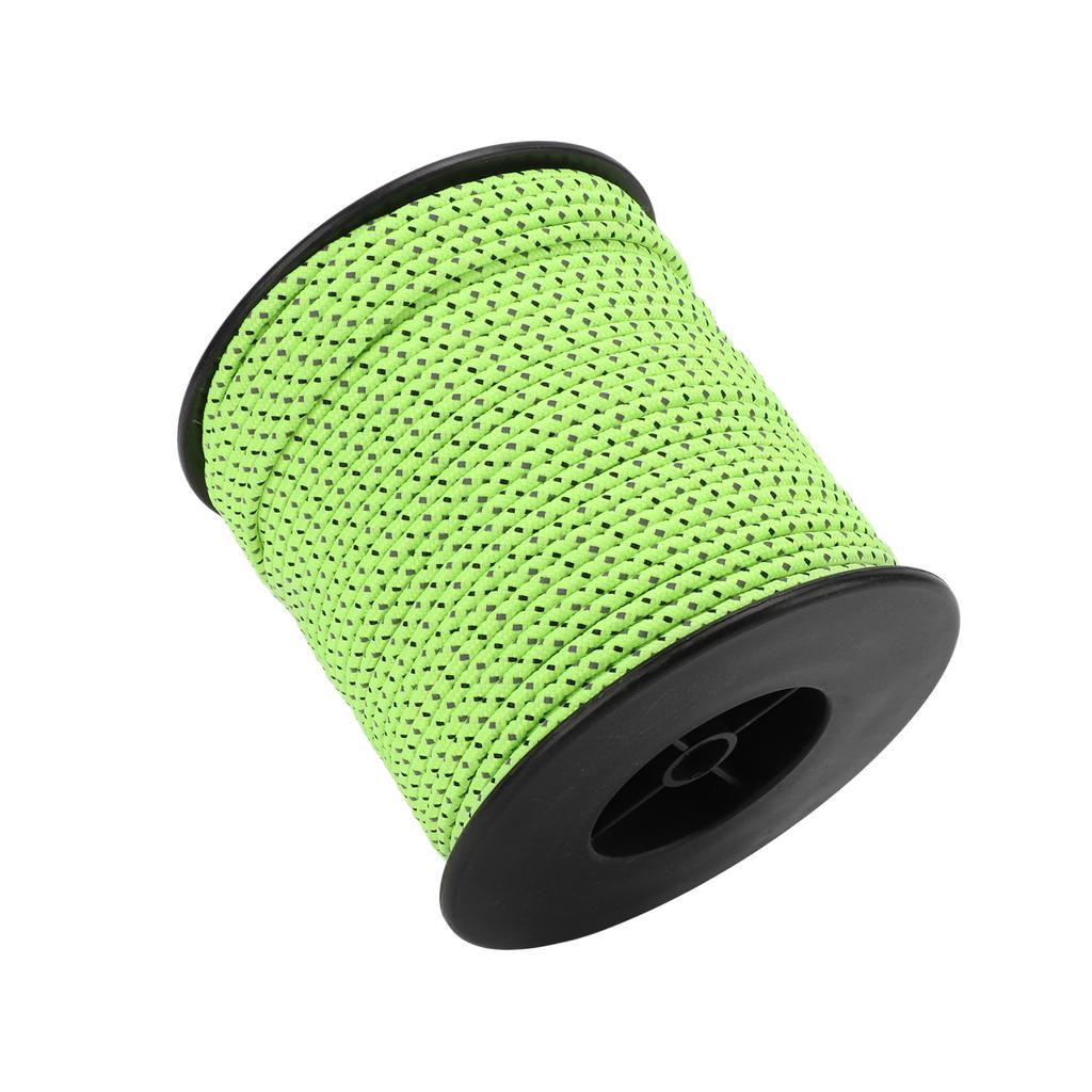 Camping Rope Fluorescent Tent Reflective Cord for Outdoor Camping Hiking Tent 50m 164ft