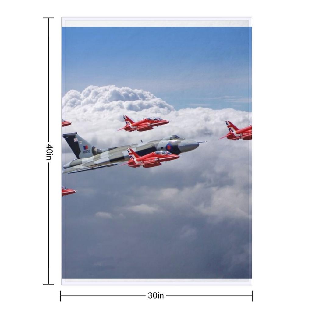 Final Vulcan Flight With The Red Arrows - 3 Throw Blanket Fashion Sofas Thin Loose anime Blankets
