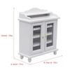 Miniature Wood Wine Cabinet Model Figure for 1/12 Scale Dollhouses Decoration and Craft Model Project Making Accessories