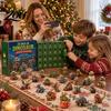 Unique Holiday Gift for Toddlers Dinosaur Advent Calendar, 24Pcs Acrylic Ornament Set with Cute Figures Collection Dino Figures, Christmas Countdown