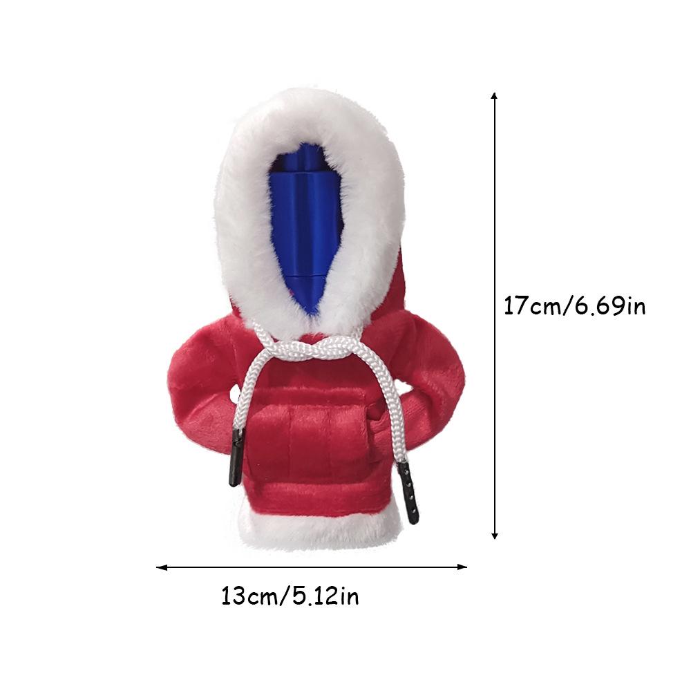 Christmas Car Gear Shift Knob Hat Cover - One-Piece Warm Dust Cover