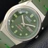 VINTAGE ORIENT AUTOMATIC 46941 JAPAN MENS GREEN COLOR DIAL WATCH A700662-5 R204-a700662