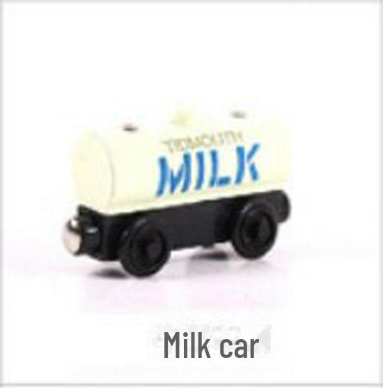 Children's Wooden Toy Train Head Cake Decoration - YB02