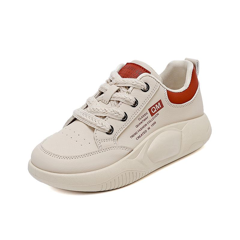 2025 Women's Spring Flat Sneakers: Non-Slip, Versatile, Stylish Little White Shoes - Model 6682