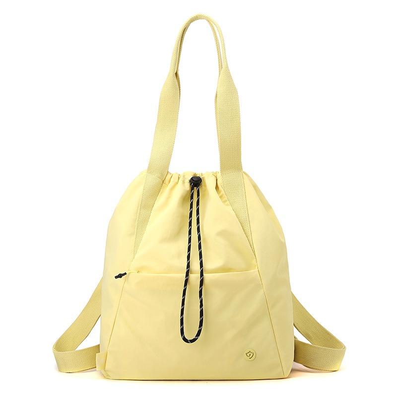 Junior High School Student Schoolbag Women's Fashion Drawstring Bundle Backpack Lightweight Large Capacity Backpack Casual Women's Shoulder Bag