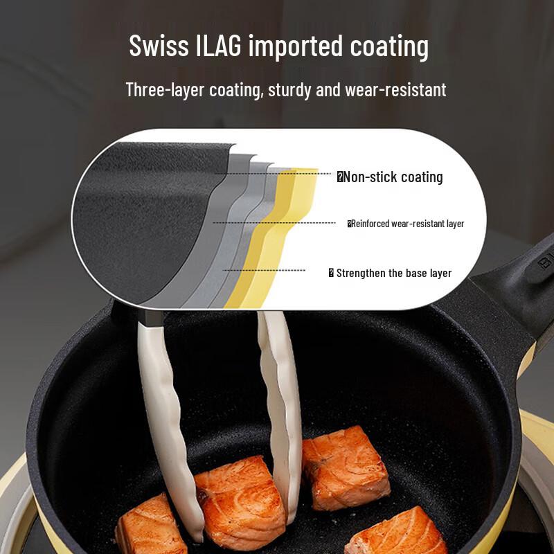 Buydeem 18cm Non-Stick Enamel Milk Pot