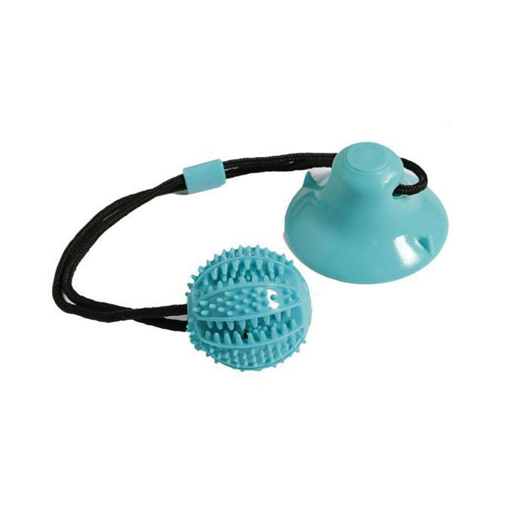 

Интерактивная игрушка для перетягивания каната для собак с присоской Игрушки для собак для агрессивных любителей жевать Игрушка для перетягивания каната для щенков Игрушка-головоломка для чистки зубов S (Ball 5cm) синий