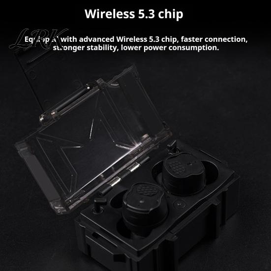 Compact Portable Earbuds Shoot Ear Protection Earplugs, Bluetooth-compatible Electronic Hearing Earbuds, NRR Tactical Communication Gear 26dB
