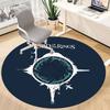 1pc Lord of the Rings Office Round Area Rug, Indoor Mat Suitable For Office, Under Office Chairs Bedroom Living Room Home Decor, Room Deco