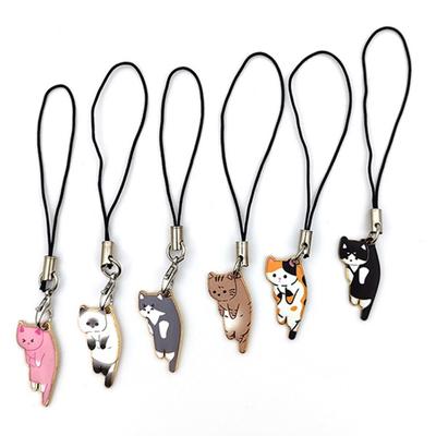 Kitten Keychain Pendant Cat-themed Lanyard for Phone Case Cat Bag Keyring Cartoon Accessory Charm Decorative Girlfriend Mother
