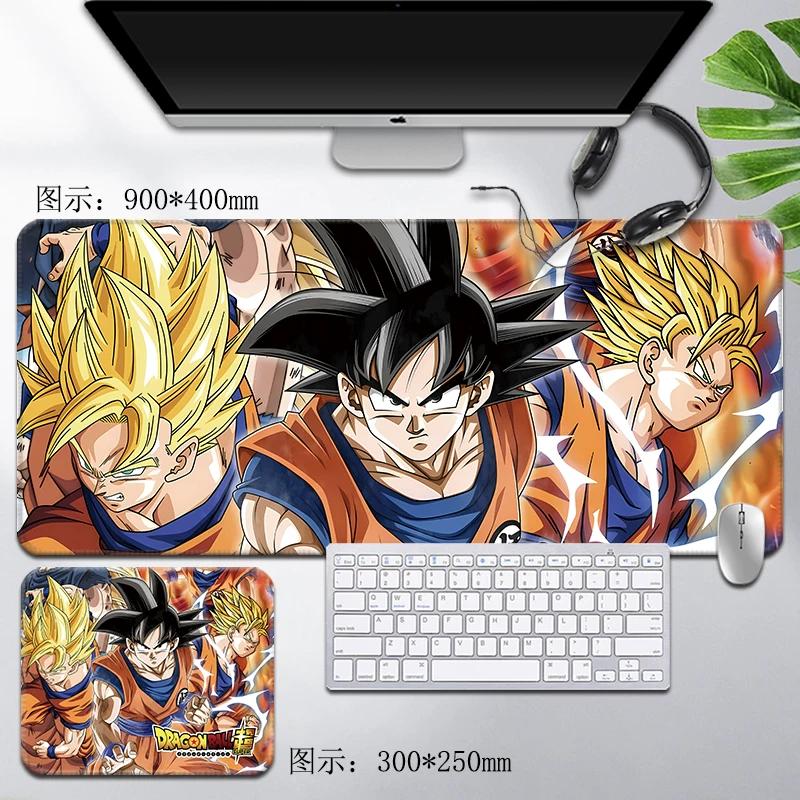 Leder Dragon Ball Mauspads Wasserdicht Son Goku Druckmuster Herren Computer Peripherie Zubehör Große Größe Gaming Tastatur Büro Schreibtischmatte