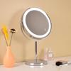 Large Double-Sided LED Makeup Mirror with Magnification and Fill Light for Vanity or Desk