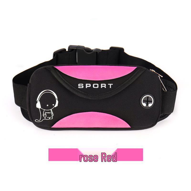 

A300 Unisex Kids Outdoor Sports Running Waist Pack 6.5 inch рожевий червоний колір