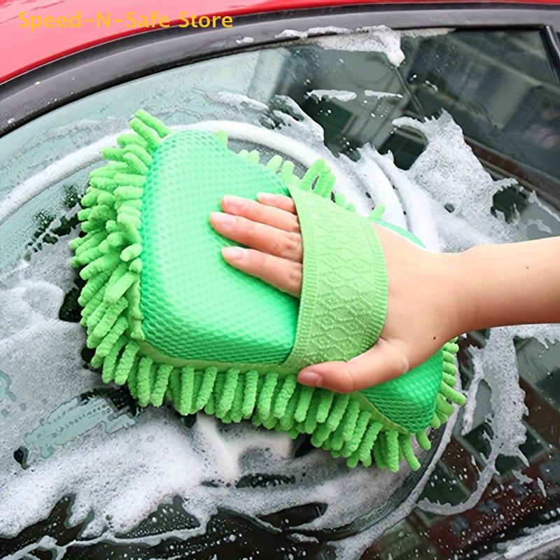 Mikrofaser-Autowaschschwamm, Reinigung von Autopflege-Detailbürsten, Waschhandtuch, Autohandschuhe, Styling-Zubehör