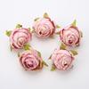 5/10Pcs 4cm Artificial Silk Tea Buds Roses Heads for Wedding DIY Wreath Scrapbook Fake Flowers Wall Decorations Home Room Decor