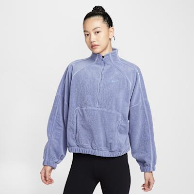 Nike Therma Sweatshirts Women s World Indigo/Walking Blue Turtleneck M XL