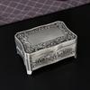 Retro Metal Jewelry Box With Flower Pattern For Gift Giving And Desk Decor