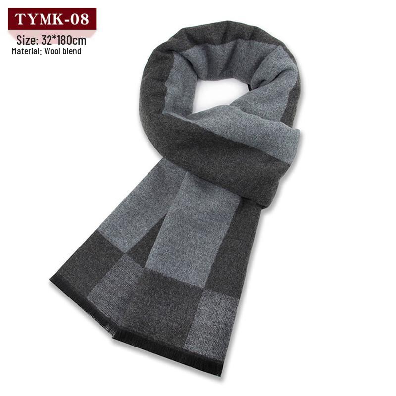 Jdn Tiara Men's Wool Blend Winter Scarf