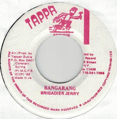 7inch Record BRIGADIER JERRY - Bangarang NONE Tappa Records 1992 Jamaica Reggae, Ska & Dub Used