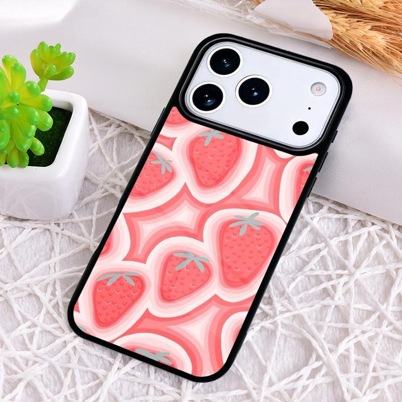 Strawberry Art Tropic Shockproof Phone Case for iPhone 17 Air 16e 15 11 12 14 13 Pro Max Cover Coque