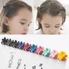 Mini Fashion Toddler Hair Claw Cute Candy Color Hairpin Flower Chin Clip Children Hair Clip Accessories Korea Style
