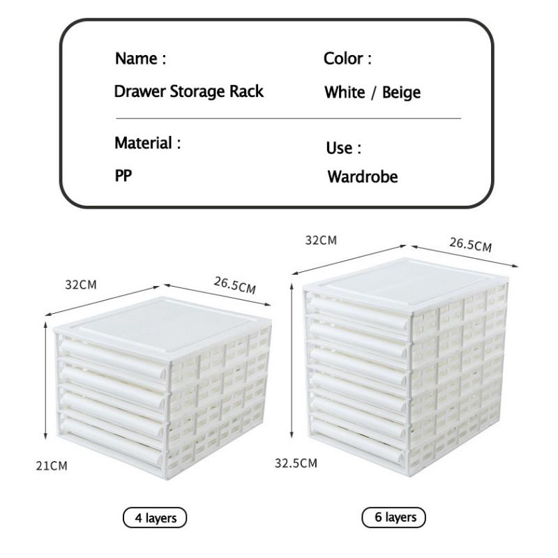 4-teiliger Schrank-Organizer, Schubladen-Kleider-Organizer, Regal, Aufbewahrungshalter, Rack für Hosen, Röcke, Trennwände, Kleiderschrank, Kleidungs-Organizer