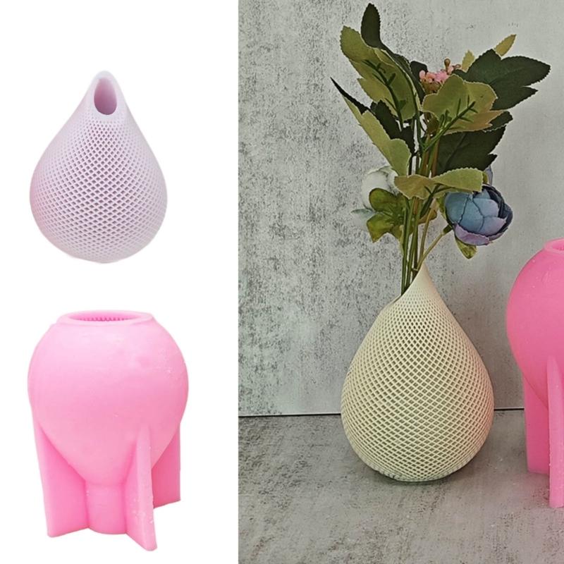 Water Drop Vase Candle Molds for Making Candle Soap Gypsum Ornaments Room Decorations Christmas Chrismas Gift