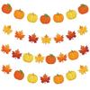 Thanksgiving Party Decorations Set With Maple Leaf Banner Flags Paper Hanging Garlands Home Office Event Backdrop