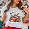 2025 Hot Mickey Minnie Mouse Christmas Womens Unisex TShirt ONeck Tee Unisex Clothing Short Sleeve Oversized Streetwear